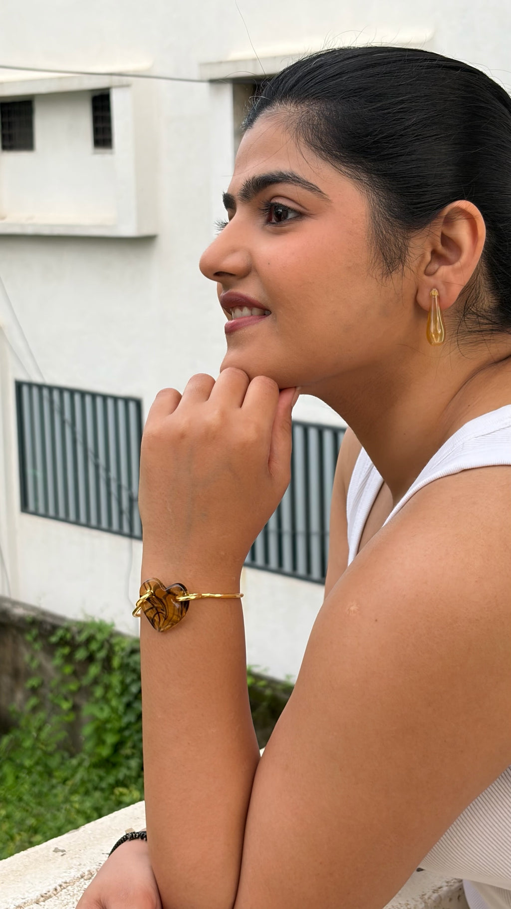 Amour Heart Bracelet in Yellow