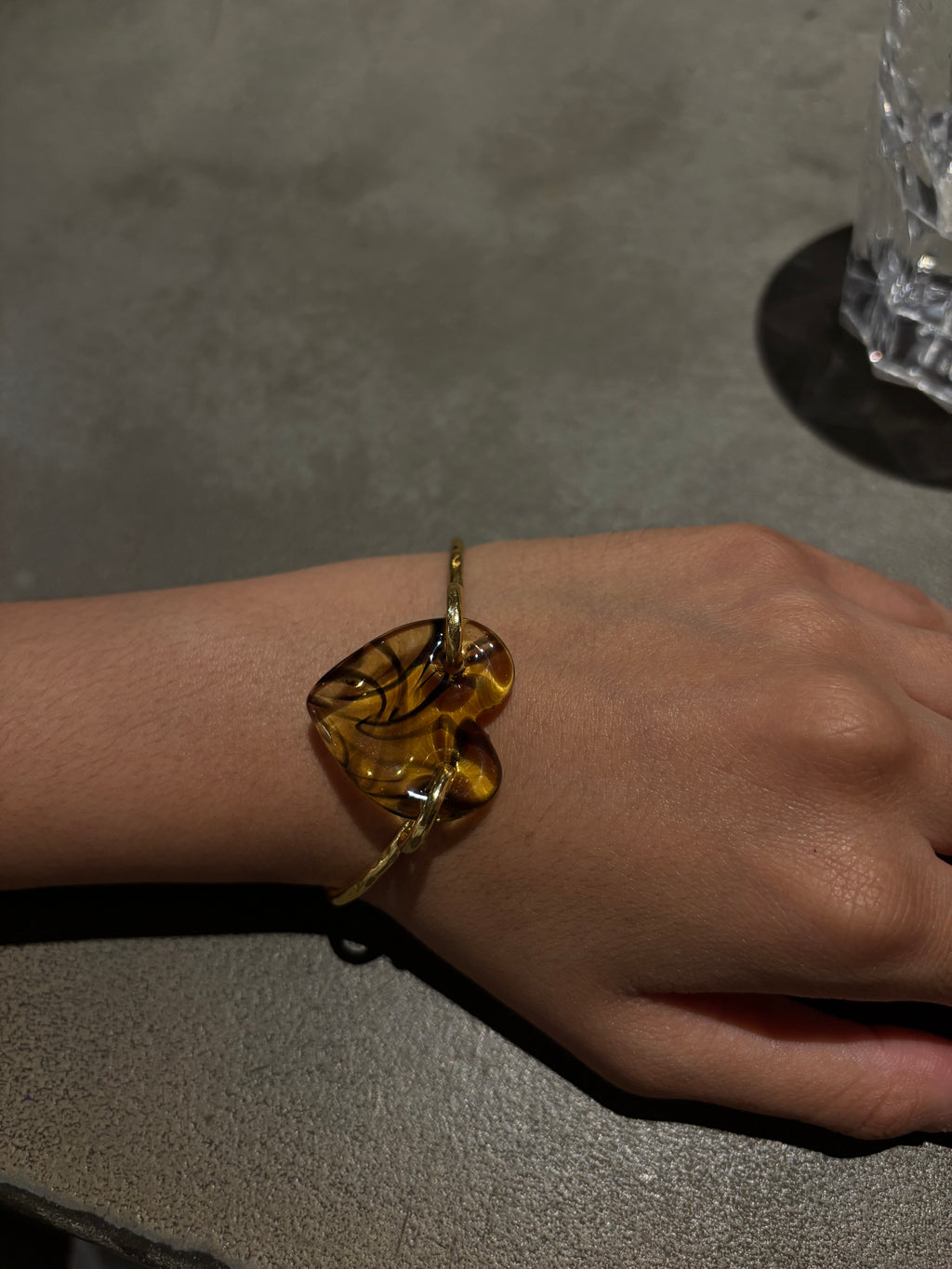 Amour Heart Bracelet in Yellow