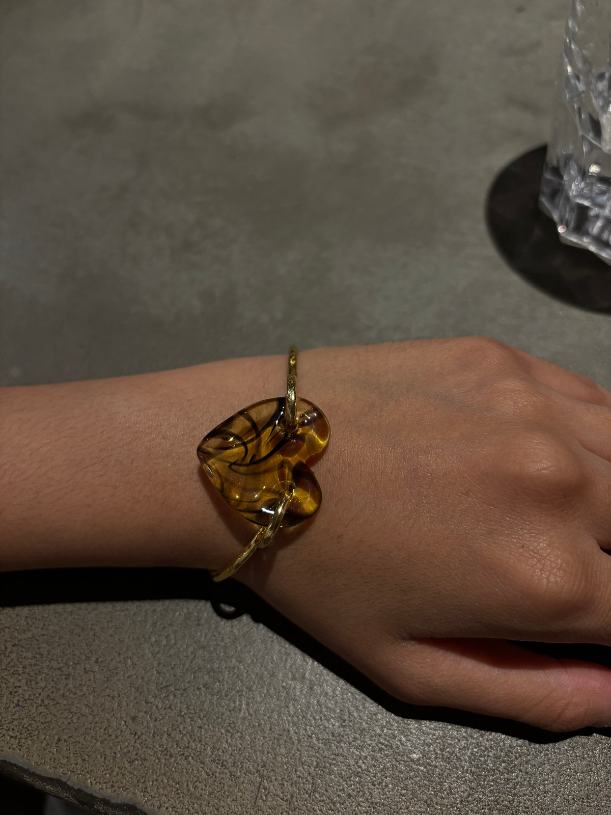 Amour Heart Bracelet in Yellow
