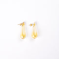 Tear Drop Studs in Yellow