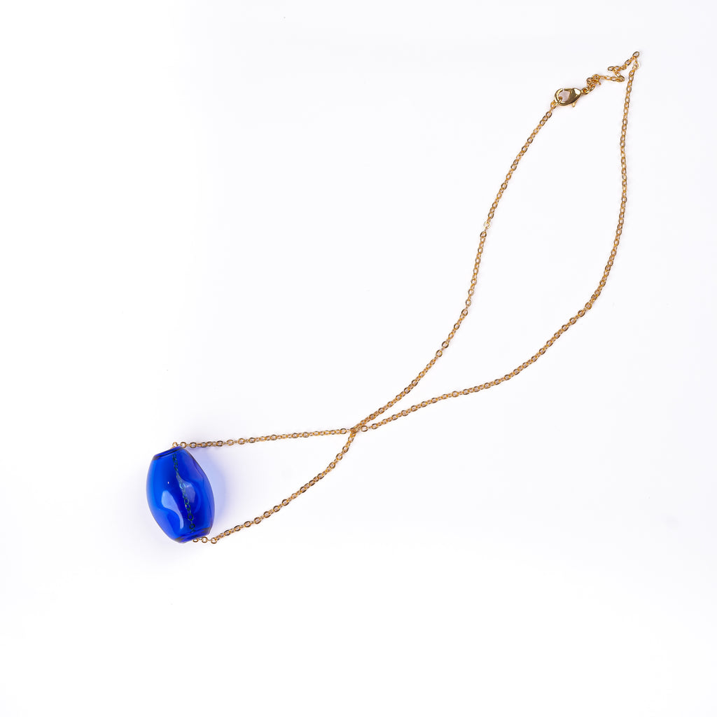 Sleek Bubble Chain in Blue