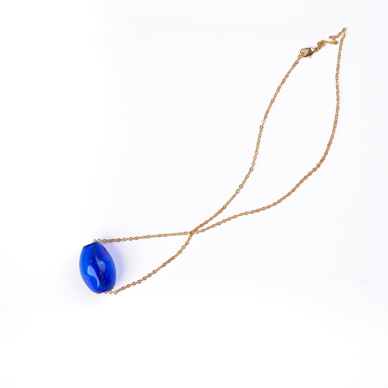 Sleek Bubble Chain in Blue