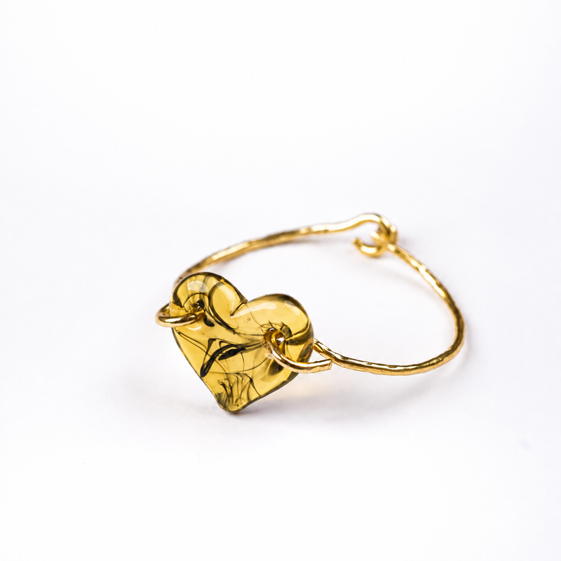 Amour Heart Bracelet in Yellow