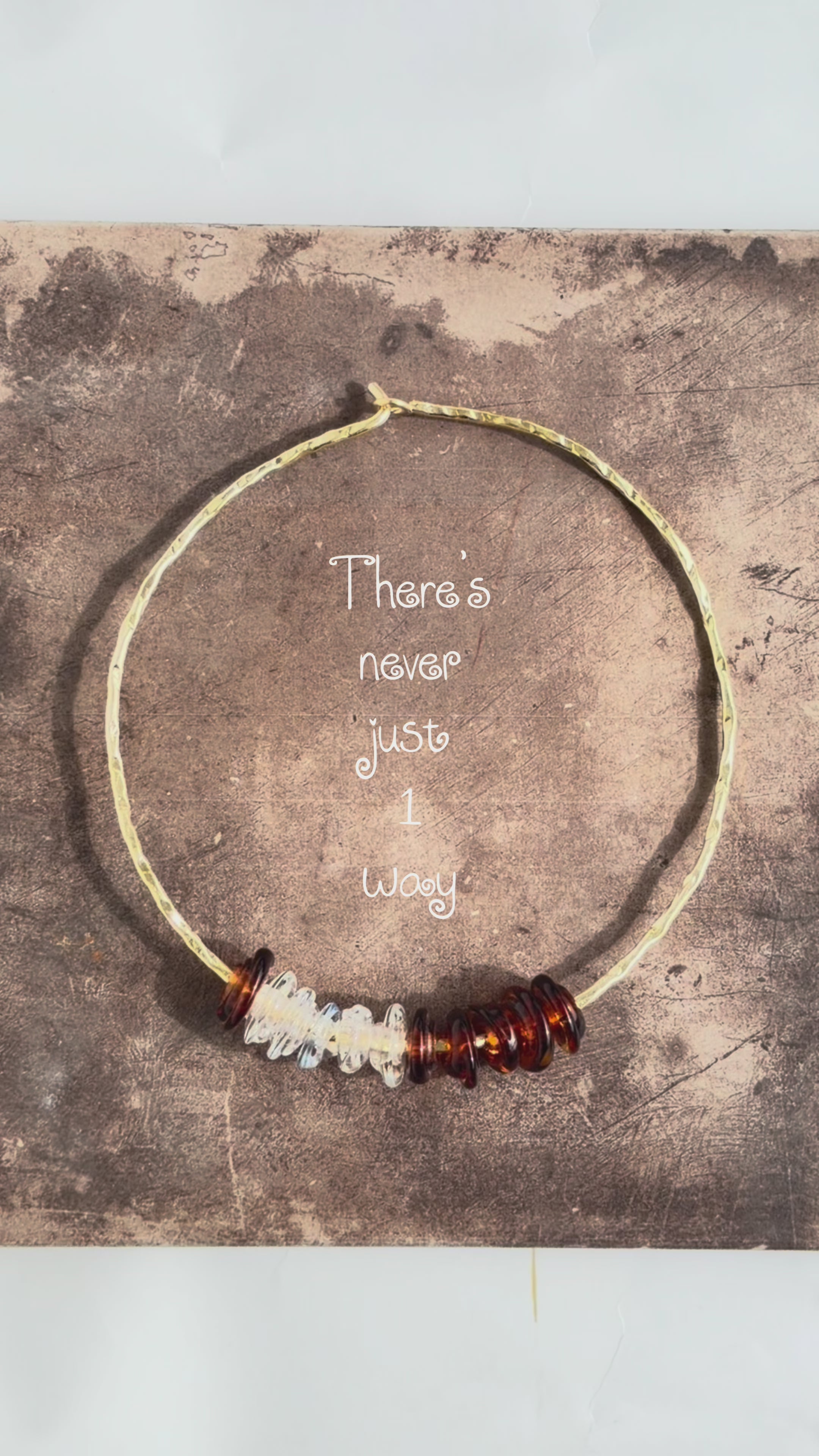 Beaded Choker in Amber